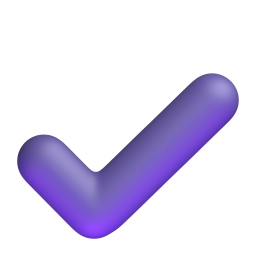 ✓